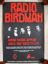 RADIO BIRDMAN RARE 1977 PROMO SHOP POSTER RADIOS APPEAR EX CONDITION !!!