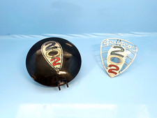 1935-1942 Peugeot 202 Grille Emblem & Hubcap (1) - Original - Vintage - HTF