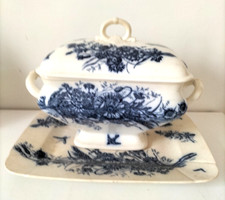 Ensemble plat + soupière rectangulaire – Mouzin-Lecat & Cie