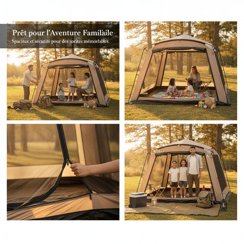 Tente camping familiale - de, 6-8