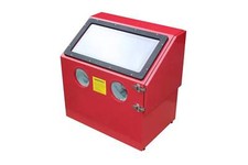 CABINE DE SABLAGE 110L, MICROBILLEUSE, SABLEUSE A MANCHONS AVEC ECLAIRAGE ACC...