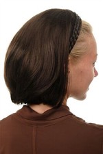Demi-Perruque Postiche Tressé Serre-Tête Longue Jusqu'aux Épaules Lisse Braun