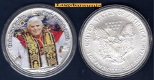 Etats Unis USA 1 Dollar 2005 Pape Benoit XVI American Eagle Once argent 999 %