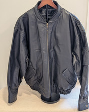 VETEMENTS TRIUM SPORT Leather Jacket Size XXL Made In Canada Carquest EUC