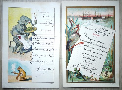 Lot beaux menu paquebot - lot, 2