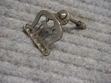 Vintage ornate 6 5 4 String Banjo Tailpiece Parts Project Luthier NOB heavy