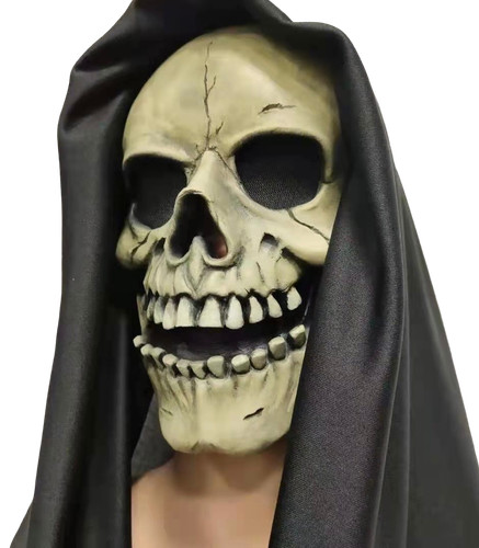 Crâne masque noir - crâne, capuche