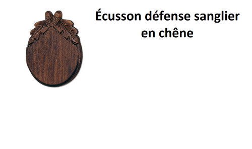 Ecusson defense sanglier en - ecusson,