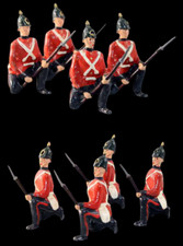 Figurine BRITAINS  4 SOLDATS A