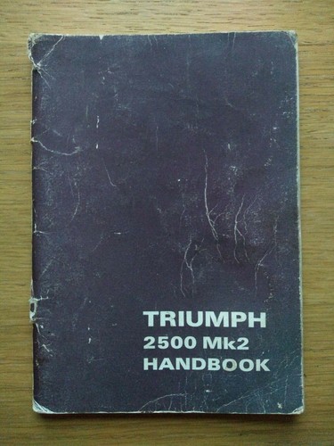 Manuel triumph 2500 - triumph,