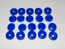 10 CACHE BLEU RIVET VIS PLAQUE