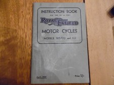 Manuel d’instructions MOTEUR THE 346cc O.H.V – ROYAL ENFIELD – Avril 1946 anglai
