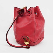 Delvaux Red Grained Leather