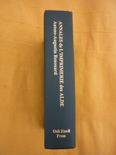 Alde Manuce : Annales de l’imprimerie des Alde ou histoire des trois Reprint2003