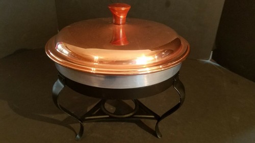 Copper chafing dish fondue - copper,