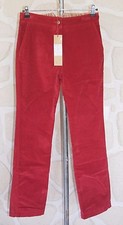 Pantalon rouge velours neuf