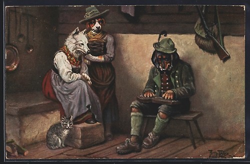 Carte postale artiste - d'artiste, arthur