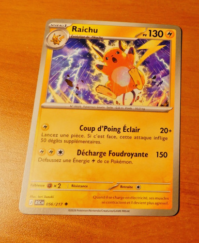 Pokemon card carte raichu - pokemon,