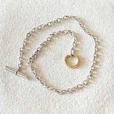 Dodo Pomellato Soul Bracelet 20cm Silver And 18kt Yellow Gold Unisex Original