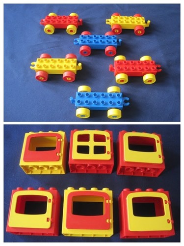 Lego duplo lot chariots - lego,
