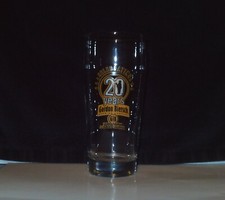 RARE Gordon Biersch Brewing Company 20 YEARS 0.4 L Beer Bier Glass 6 1/2"