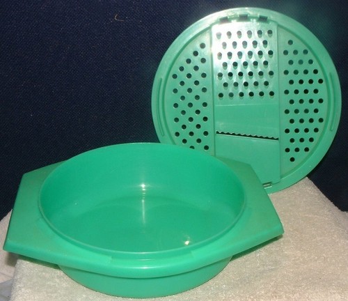 Tupperware jadite green grater - jadite,