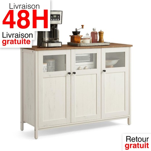 Vasagle buffet portes style - portes,