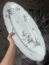 Haviland & C° Limoges Grand Plat à Poisson Viande Porcelaine XIXeme Vaisselle