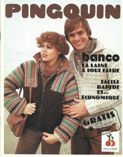 1977 BROCHURE PINGOUIN TRICOT AVEC LA LAINE BANCO