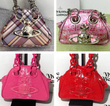 Vivienne Westwood Accord Shoulder Bag Handbag 4 Colors Big Orb Chain Strap