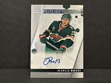 2022-23 UD SP Authentic #104 Marco Rossi Future Watch Auto /999 Minnesota Wild!