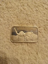Iraqi Mobile Missile Launcher Camel Nuts Silver Trade Unit 1oz .999 Silver Bar