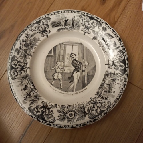 Assiette faience creil - assiette,