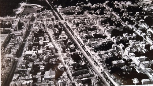 Ancienne photo aérienne - ancienne, de