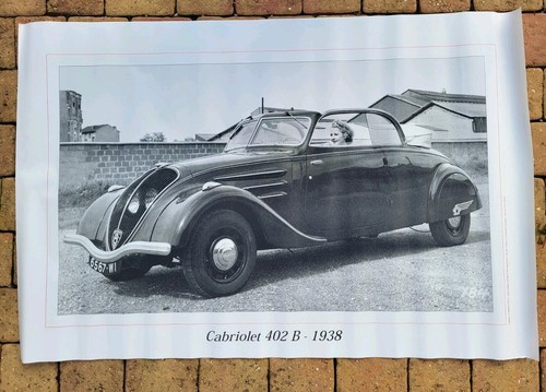 Affiche peugeot 402 - 402, b