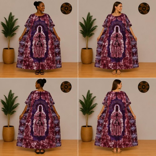 Boubou femme batik wax bassam - boubou,