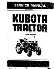 6000 Tractor Service Repair Manual Fits Kubota B6000 Paper Manual