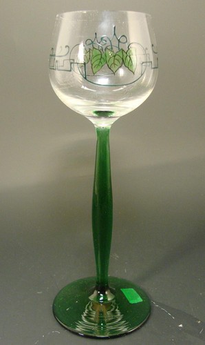Art nouveau verre - -, vin
