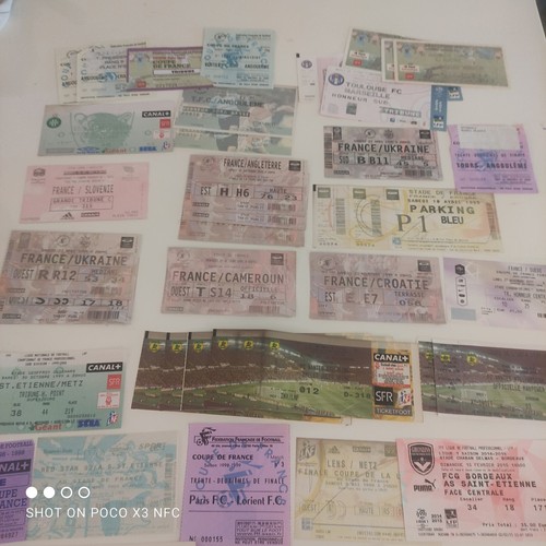 Gros lot tickets football - gros,