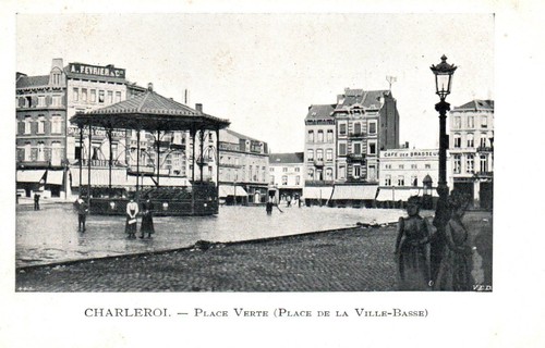 Cpa charleroi place verte - ,