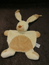 Doudou plat lapin marron