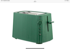 grille-pain Alessi plissé vert neuf/emballage