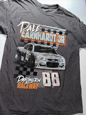 Dale Earnhardt Jr.  #88 NASCAR Darlington Raceway Chevy Gray Tshirt Mens L
