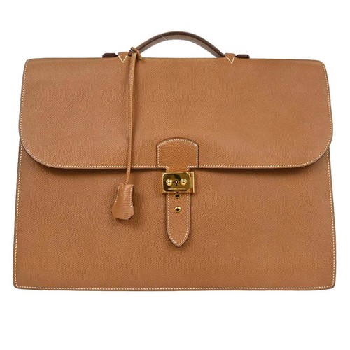 Hermes gold courchevel sac - gold, a