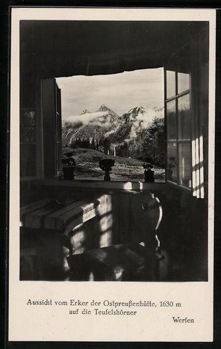 Carte postale cabane prusse - carte,