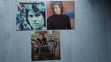 DEDICACE ORIGINALE SUR POCHETTE LOT 3 X LP  33T  DANIEL GUICHARD