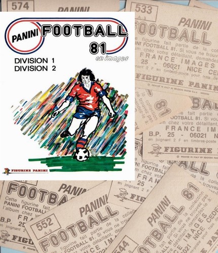 Football 1981 panini 81 - football,