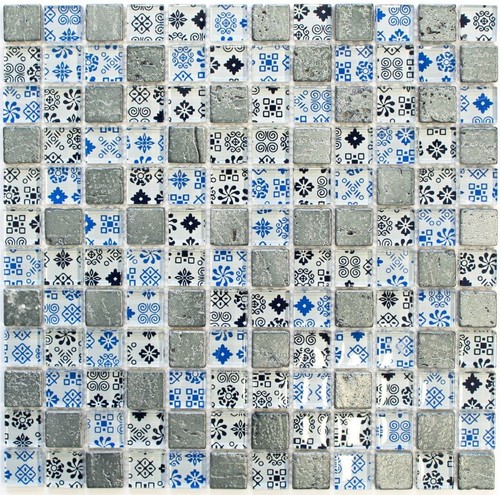 Mosaïque translucide verre