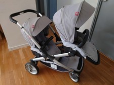 Poussette double Red Castle +