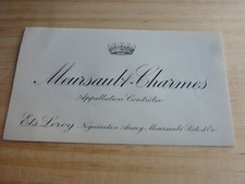 Meursault Charmes Domaine ETS LEROY Burgundy Burgundy Wine Label